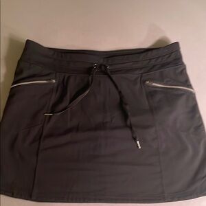 Athleta Black Women's Skort with Zipper Details